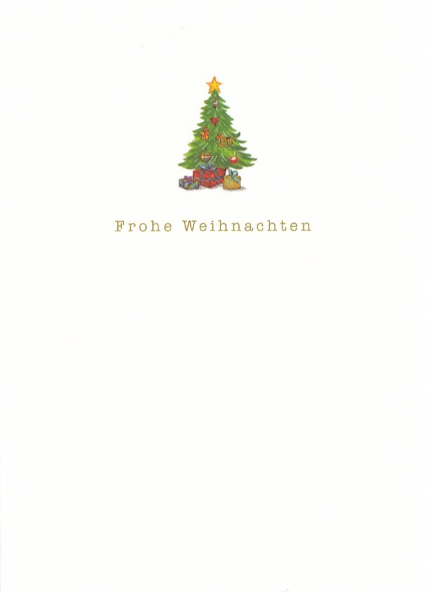 Frohe Weihnachten - Christmas tree - Christmas Postcard