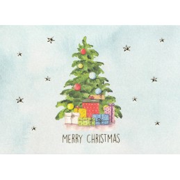 Merry Christmas - Christmas tree - Christmas Postcard