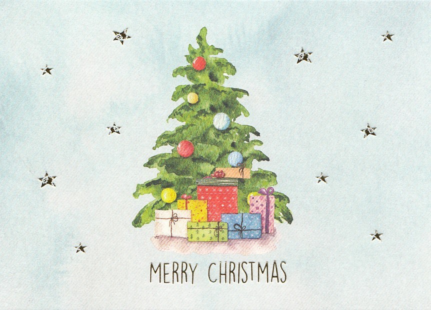 Merry Christmas - Weihnachtsbaum - Weihnachtskarte