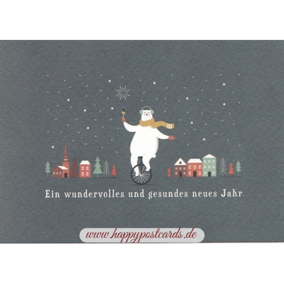 Ein wundervolles Jahr - Icebear - Christmas Postcard