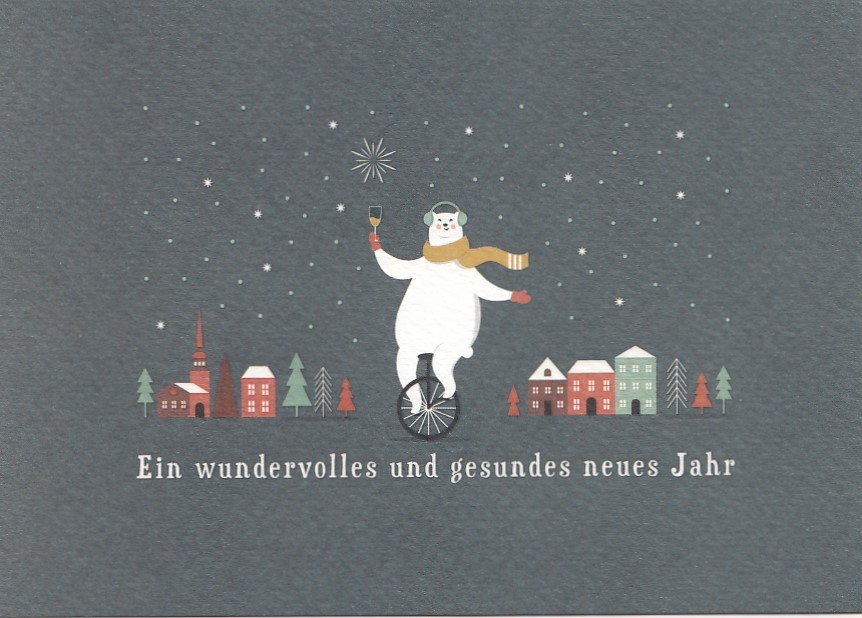 Ein wundervolles Jahr - Icebear - Christmas Postcard