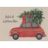 Bald ist Weihnachten - Car - Grass Postcard