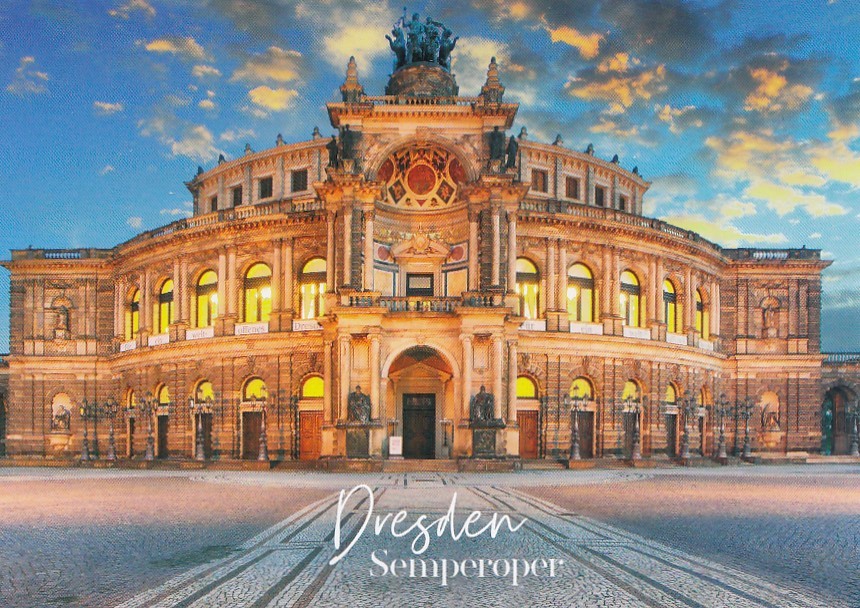 Dresden -  Semperoper - Ansichtskarte