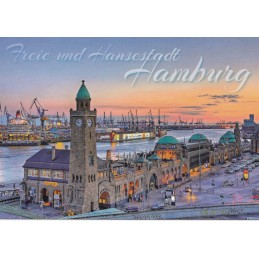 Hamburg - Landungsbrücken - Viewcard