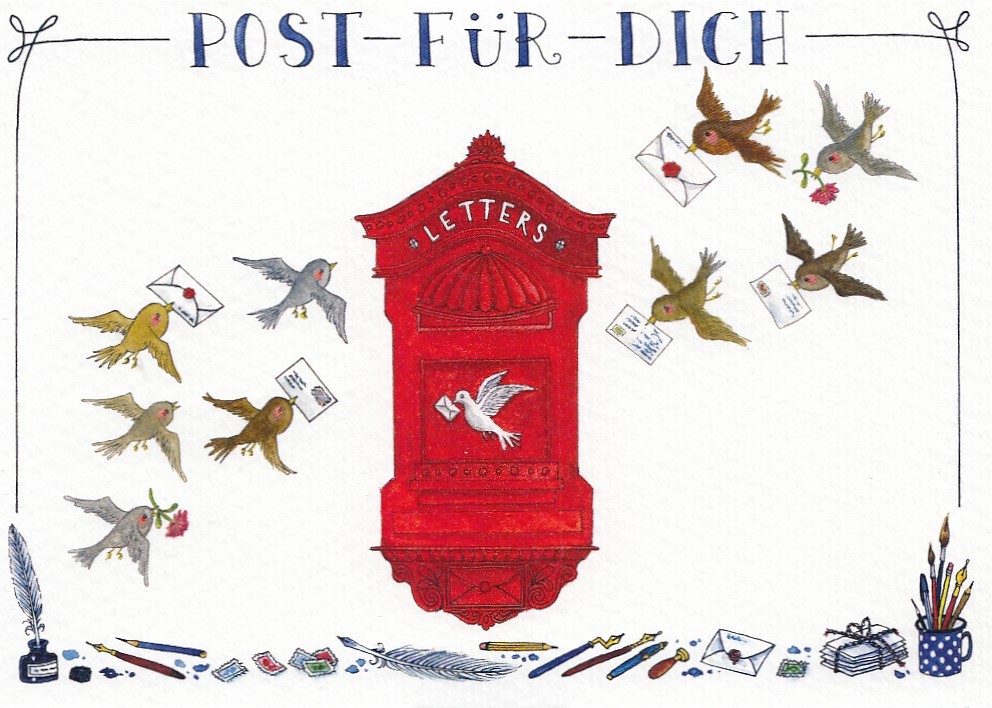 Post für Dich- de Waard Postkarte