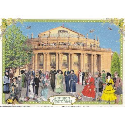 Stuttgart - Opera - Tausendschön - Postcard