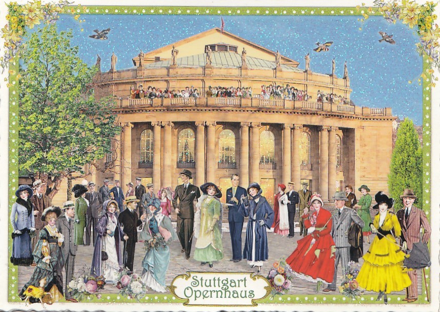 Stuttgart - Opernhaus - Tausendschön - Postkarte