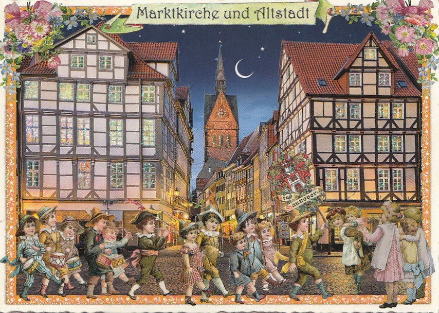 Hannover - Marktkirche und Altstadt - Tausendschön - Postkarte
