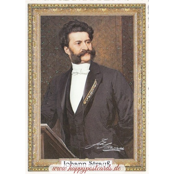 Johann Strauss - Tausendschön - Postkarte
