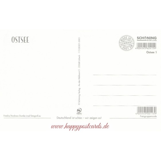 Ostsee - Sandstrand  - HotSpot-Card