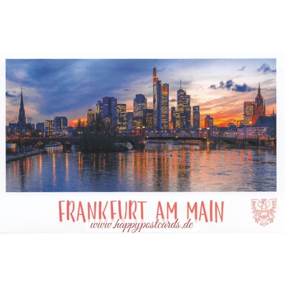 Frankfurt Nacht - Skyline 2- HotSpot-Card