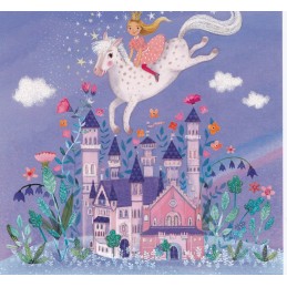 Princess on Horse - Mila Marquis Postcard