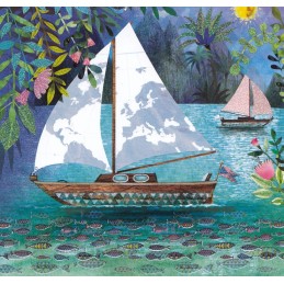 Segelboot - Mila Marquis Postkarte