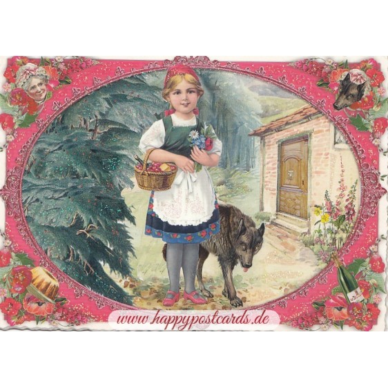 Little Red Riding Hood - Tausendschön - Postcard
