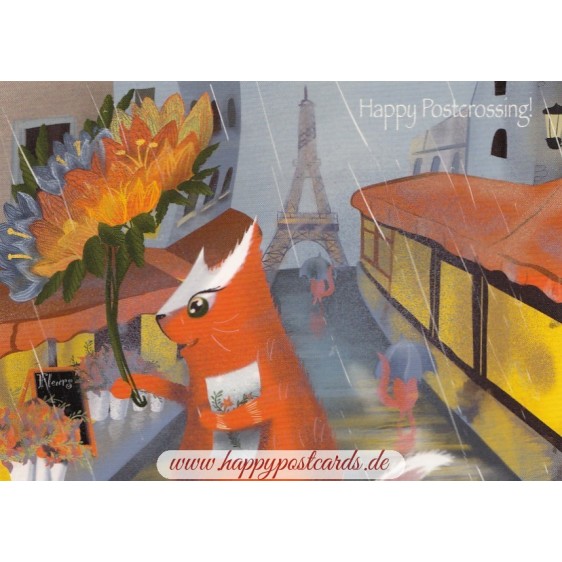 Happy Postcrossing - France: Paris - Postcard