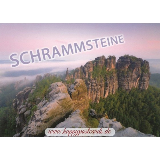 Schrammsteine - Postkarte