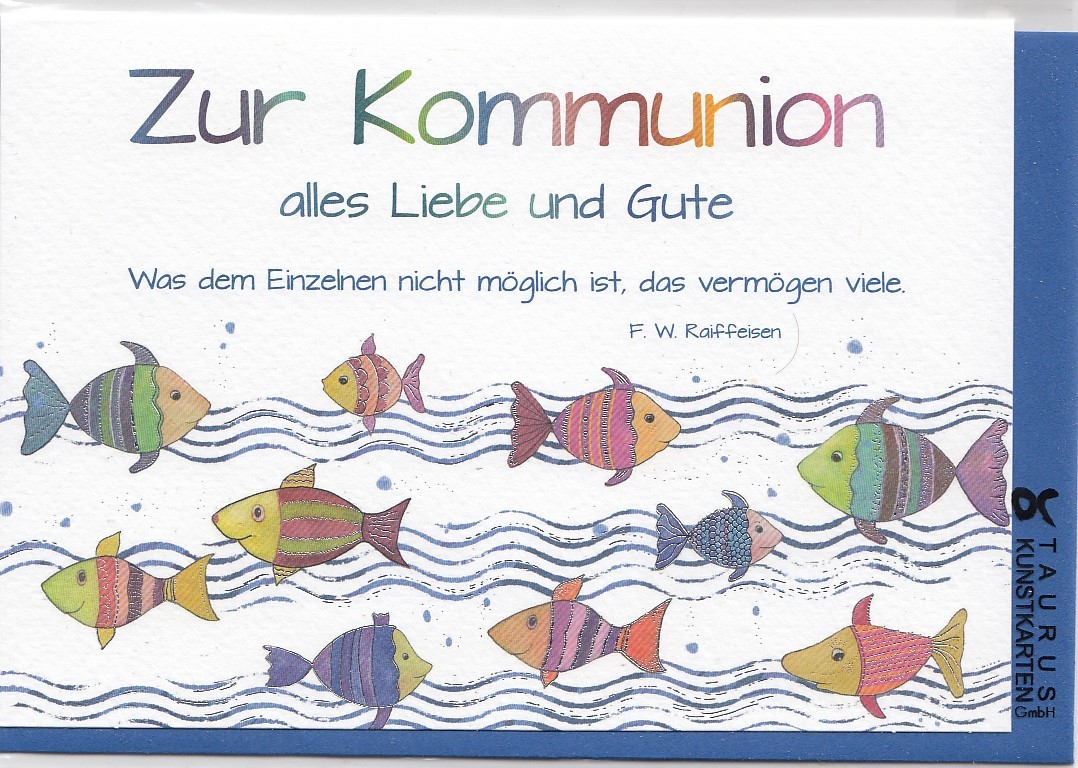 Zur Kommunion - alles Liebe und Gute - Greeting card