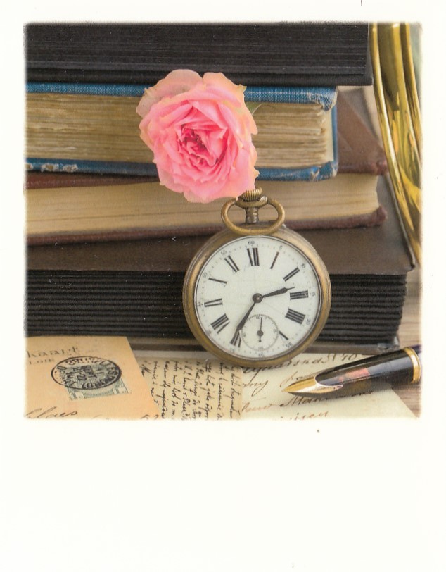 Pocket watch and books - PolaCard