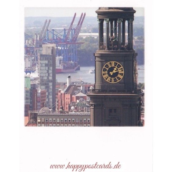Hamburg - Blick auf Hafen - PolaCard
