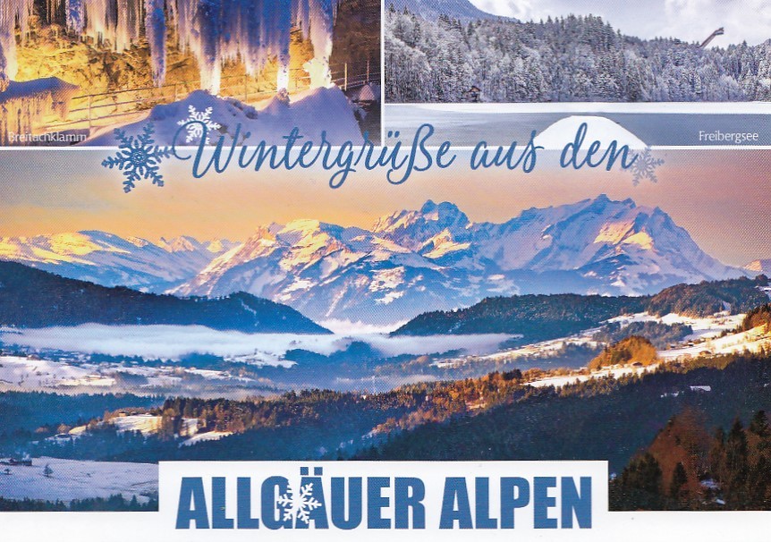 Wintergrüße aus dem Allgäu - Ansichtskarte