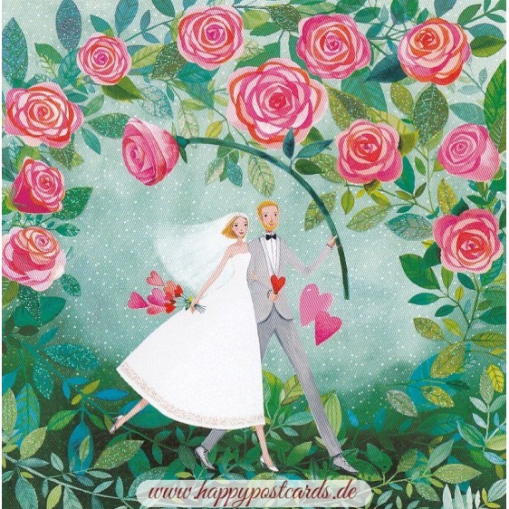 Bridal Couple - Mila Marquis Postcard