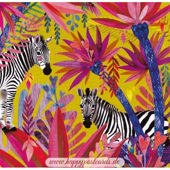 Zebras - Mila Marquis Postkarte