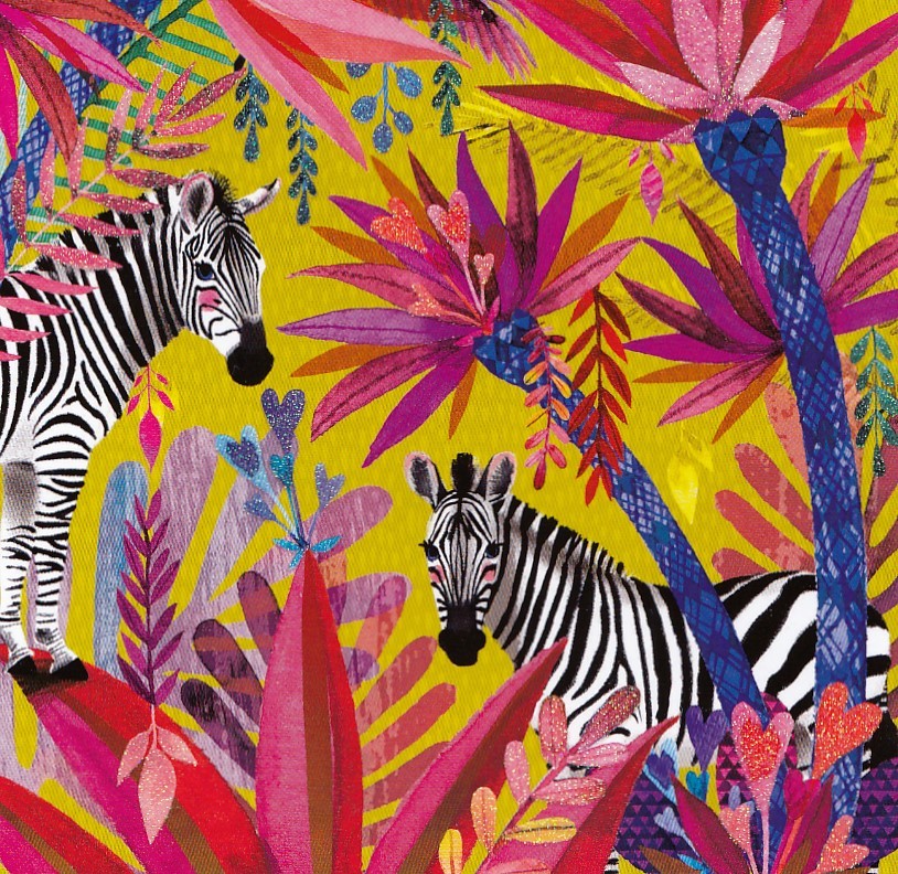 Zebras - Mila Marquis Postkarte