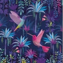 Hummingbirds - Mila Marquis Postcard
