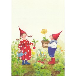 Pippa und Pelle im Garten - Pippa und Pelle - Postkarte
