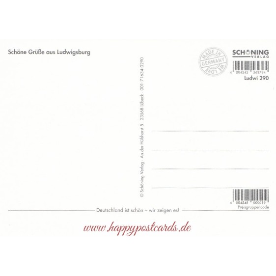 Ludwigsburg - blühendes Barock - Ansichtskarte