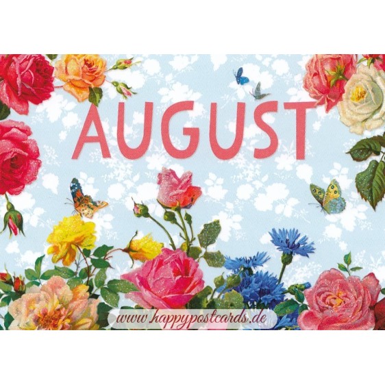 August - Carola Pabst - Monats-Postkarte