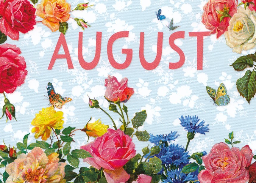 August - Carola Pabst - Monats-Postkarte