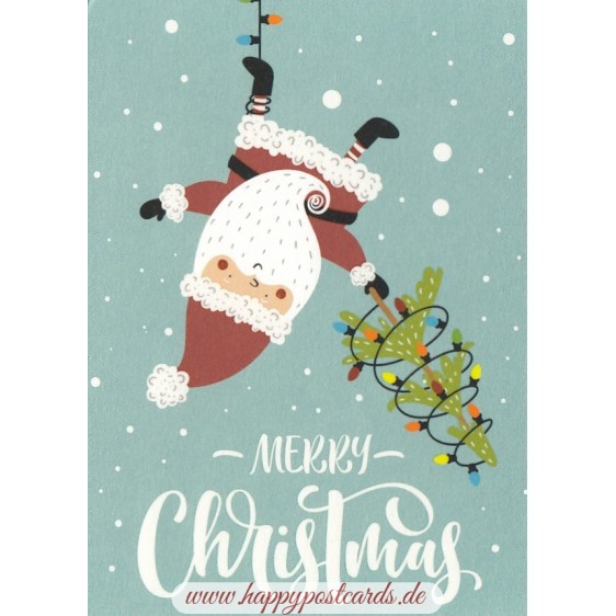 Merry Christmas - Weihnachtsmann - Weihnachtskarte