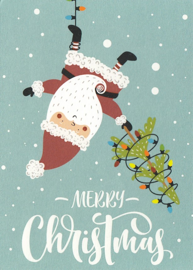Merry Christmas - Weihnachtsmann - Weihnachtskarte