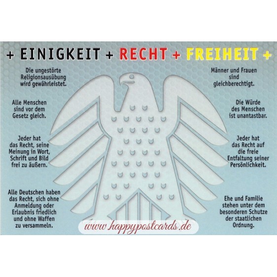 Germany - Grundrechte - Viewcard