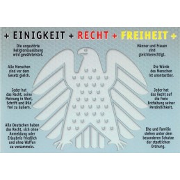 Deutschland - Grundrechte - Ansichtskarte
