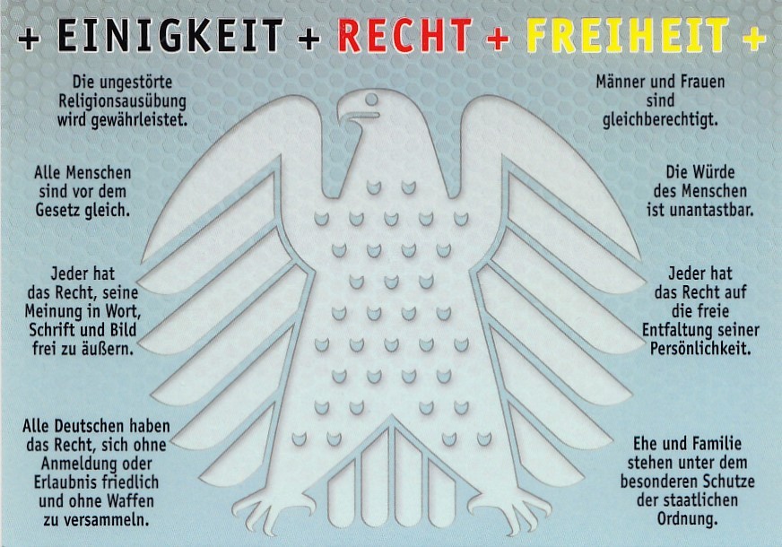 Germany - Grundrechte - Viewcard