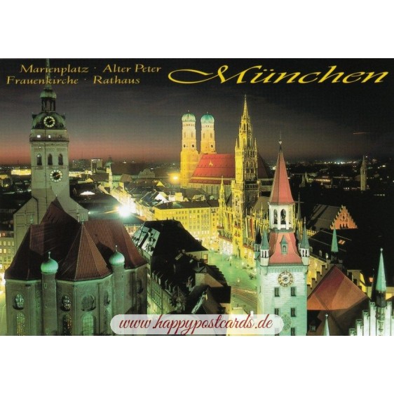 Munich Marienplatz - Viewcard