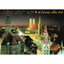 München Marienplatz - Ansichtskarte
