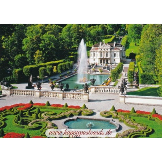 Königsschloss Linderhof - Ansichtskarte