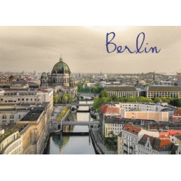Berlin - Nikolaiviertel and Dom - Viewcard