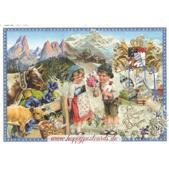 Bayern - Tausendschön - Postkarte