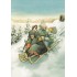 42 - Old Ladies with a Sled - Postcard