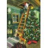 222 - Dwarf on Ladder - postcard