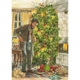 Christmas Gift Giving with Findus - Postcard