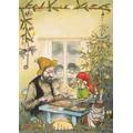 Pettersson makes Christmas Cookis - Postcard