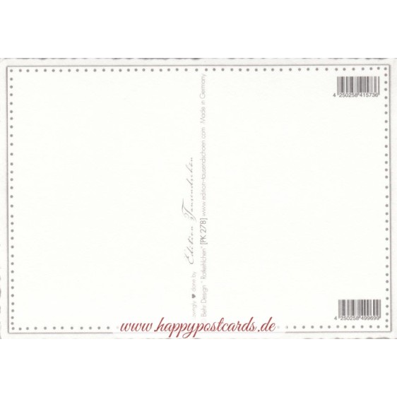 Rotkehlchen - Tausendschön - Postkarte