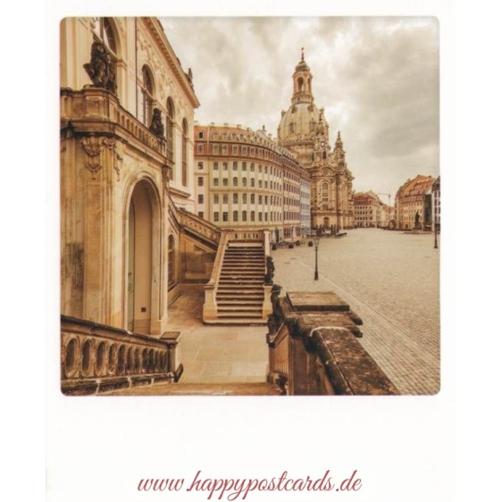 Dresden - Neumarkt mit Frauenkirche - PolaCard