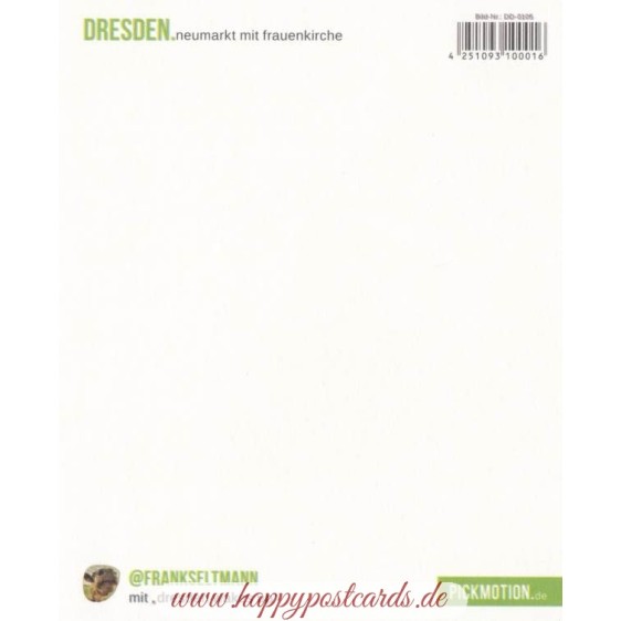 Dresden - Neumarkt and Frauenkirche - PolaCard