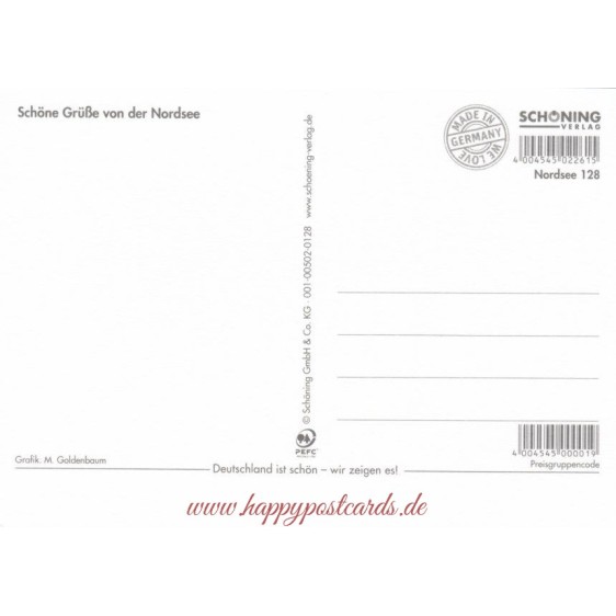 Leben im Watt - Ansichtskarte
